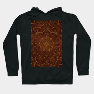 Mandala - Garnet/Gold Hoodie